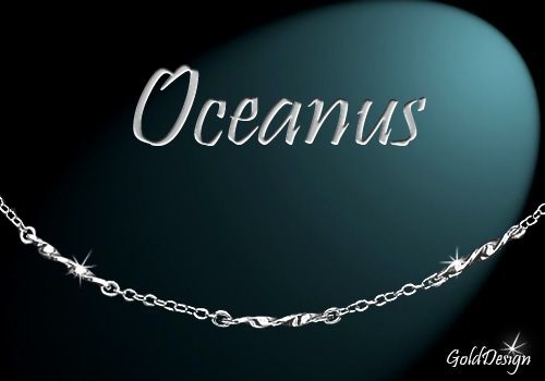 Oceánus - řetízek rhodium